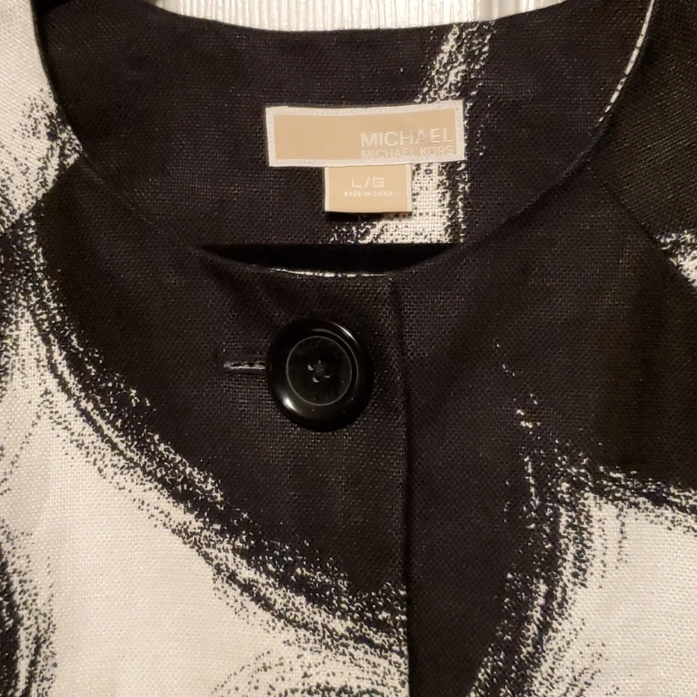 Michael Kors Linen Swing Jacket